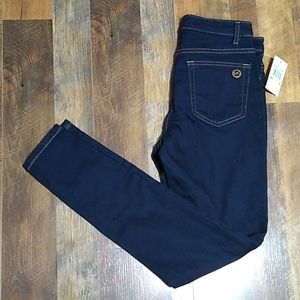 NWT size 4 Michael Kors Izzy Skinny Mid-Rise dark rinse